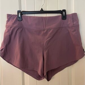 Athleta Run With It 3” Short, Sz L, Purple